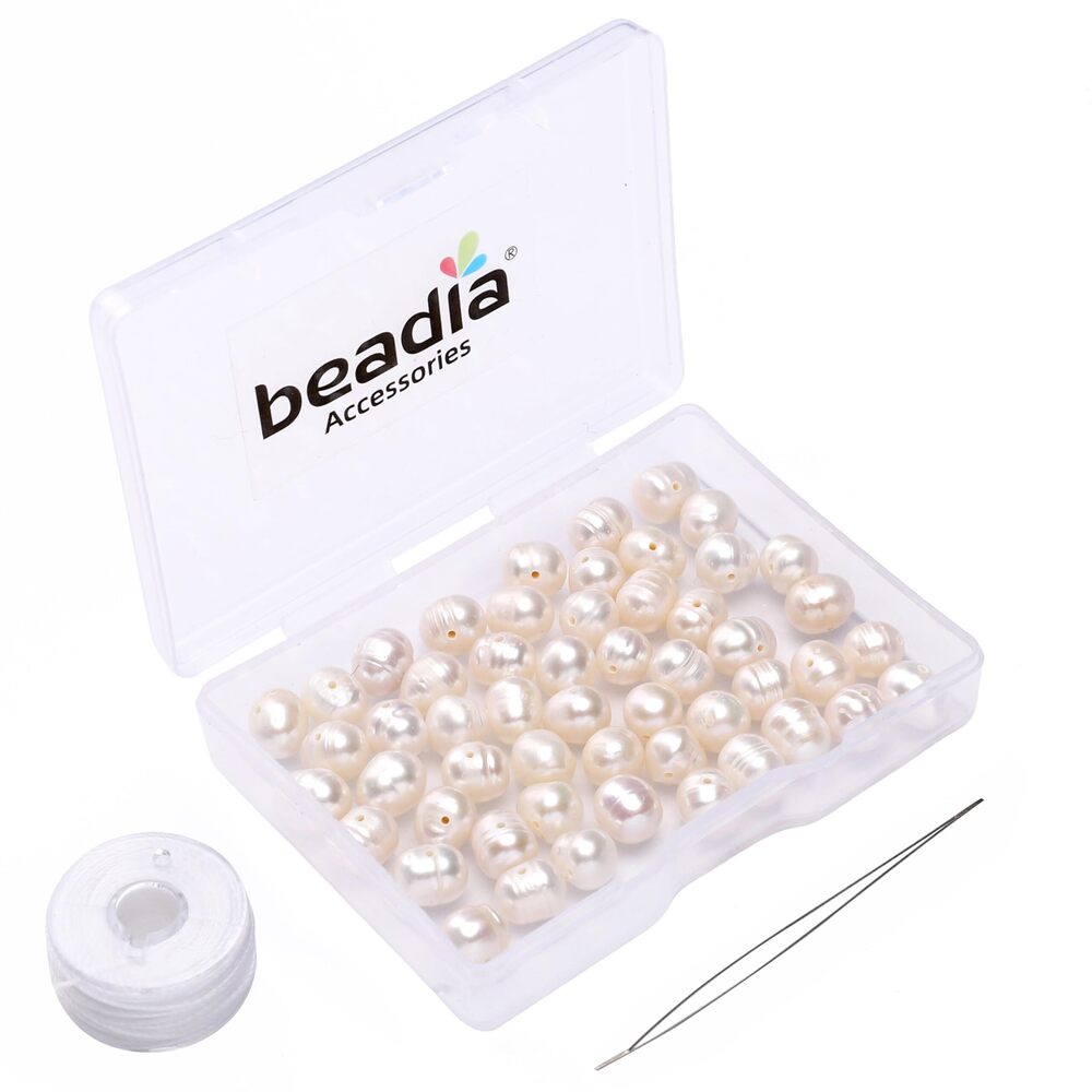 8519 Natural Pearl Beads Potato 6-7mm White Freshwater Cultured Loose